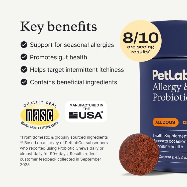 Allergy & Immune Chews - dog probiotics for seasonal allergies