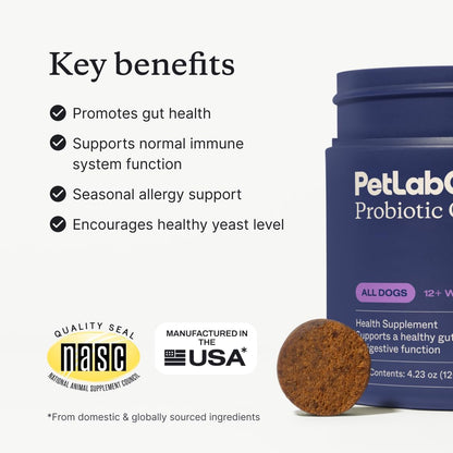 Probiotics for dogs – soft chews for gut & digestive health