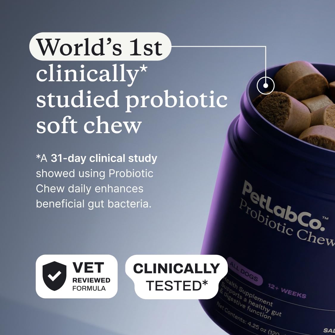 Probiotics for dogs – soft chews for gut & digestive health
